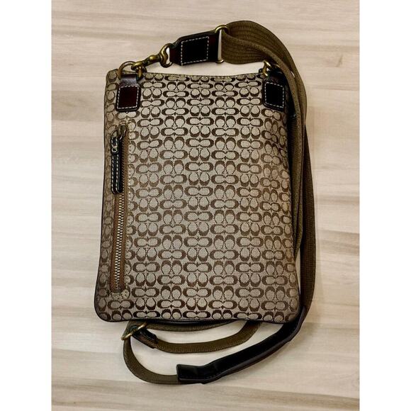 Y2K Coach Mini Signature Slim Swing Pack Crossbody Bag - Picture 3 of 12